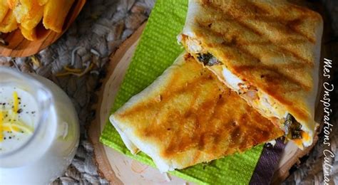 Tacos au poulet sauce fromagère