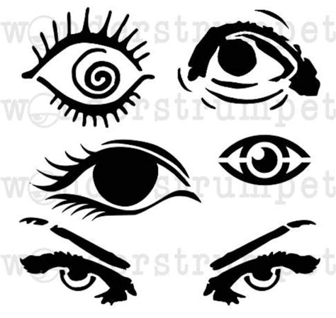 Simple Eye Stencil