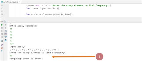 Java Program To Find Frequency Count For An Array Item TestingDocs Com