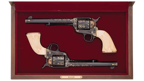 Pair Of Engraved Gold Inlaid Colt Saa Revolvers Rock Island Auction