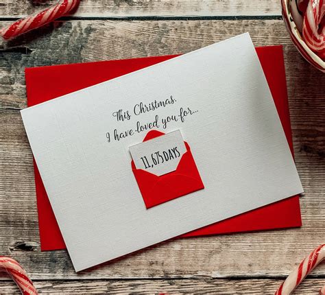 Personalised Christmas Days Envelope Card By Ruby Wren Designs