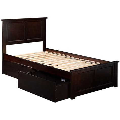 Storage platform bed frame *see offer details. Atlantic Furniture Madison Twin XL Storage Platform Bed in ...