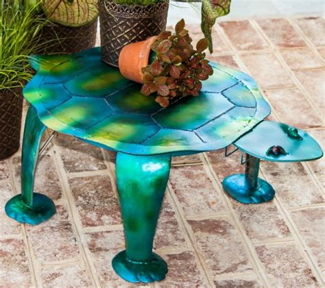 Natural wooden edge end table, hurricom rustic old round wood side table nightstand accent table with hairpin legs, 20 inch tall. Outdoor Side Tables that bring the Beach & Coast to your ...