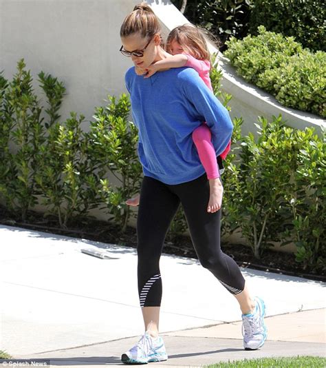 Not Finished Her Workout Doting Mom Jennifer Garner Gives Seraphina A