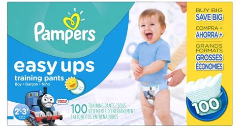 Amazon Pampers Boys Easy Ups Training Pants 100 Count Box Only 1275