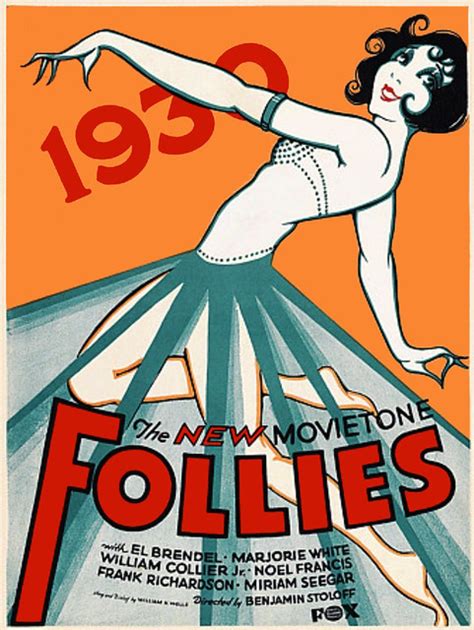 The New Movietone Follies 1930 Vintage Advertising Posters Art Deco