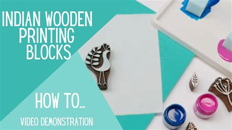 How To Use Indian Printing Blocks Video Demonstration The Arty
