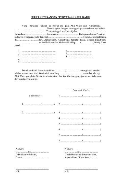 Maybe you would like to learn more about one of these? Kuasa Pengurusan Contoh Surat Ahli Waris Sebidang Tanah ...