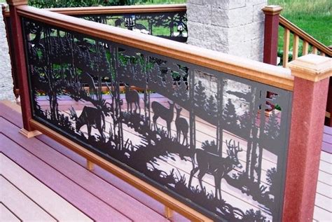 Custom Railing Panel Designed By Dxf Design And Built By Mountain Metal