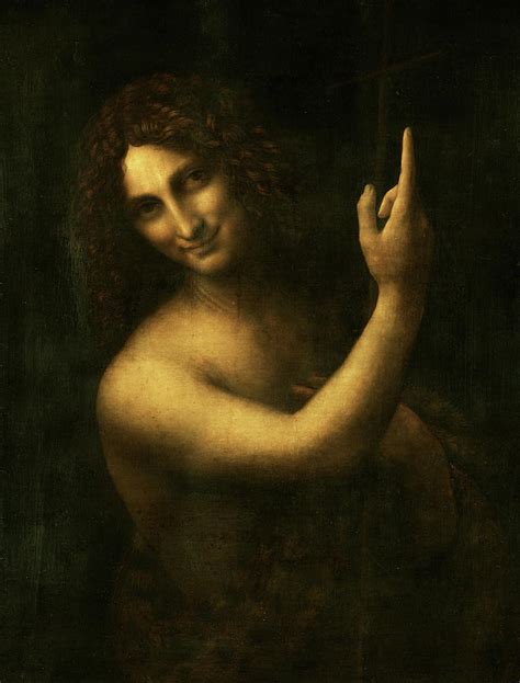 Saint John The Baptist 1516 Painting By Leonardo Da Vinci