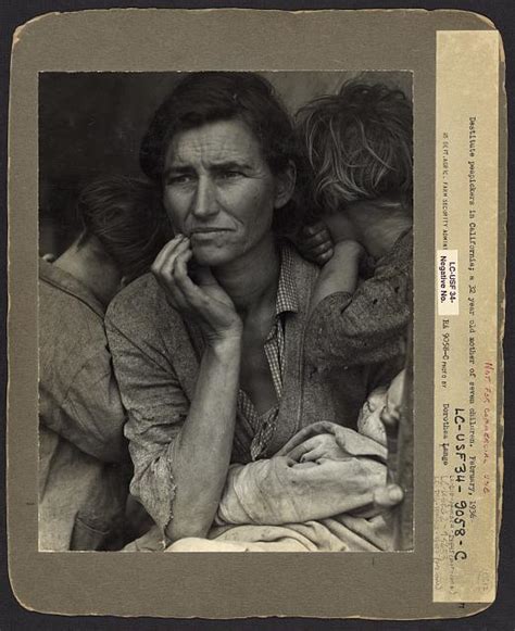 Migrant Mother Florence Owens Thompson By Dorothea Lange