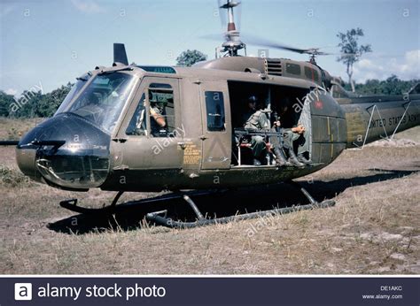 Vietnam War 1957 1975 American Soldiers In A Helicopter