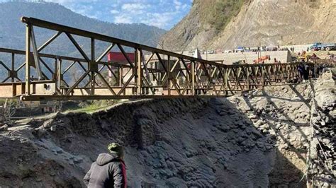 Bailey Bridge Built On Jammu Srinagar Highway Road Opened