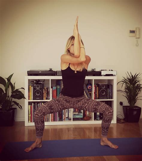 Goddess Pose Variation Hartig Yoga