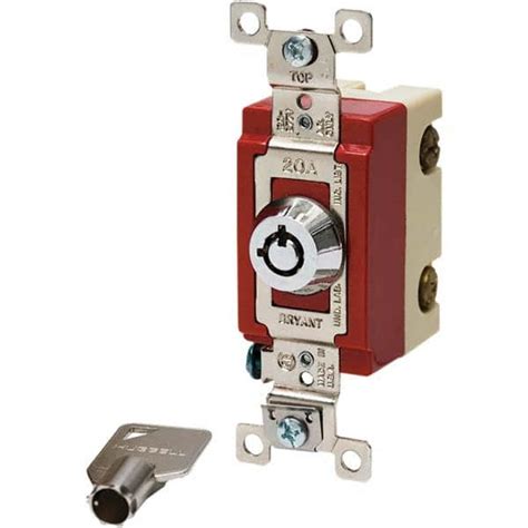 Bryant Electric Key Switches Switch Type 4 Tumbler Switch