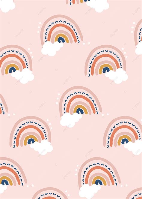 Cute Boho Style Rainbow Pattern Background Wallpaper Image For Free