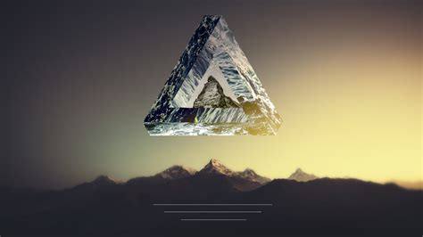 Landscape Triangle Polyscape Hd Wallpaper Rare Gallery