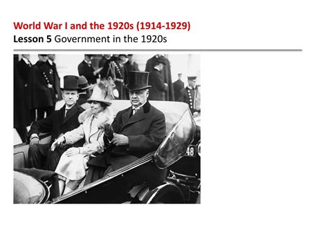 Ppt World War I And The 1920s 1914 1929 Lesson 5 Government In The