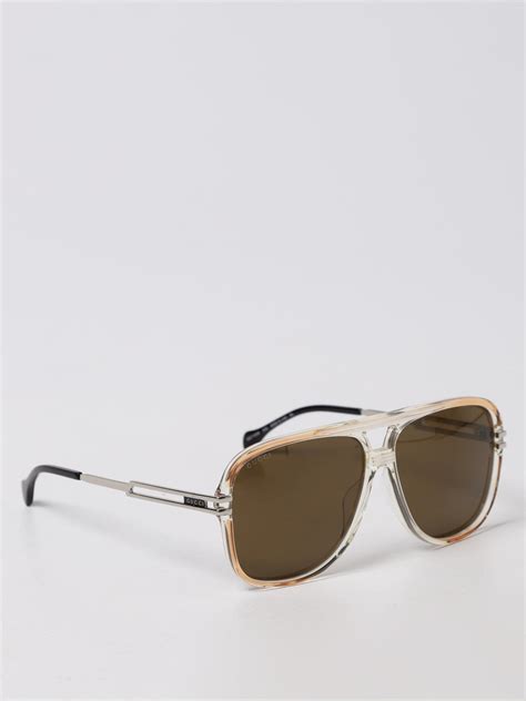 Gucci Sunglasses In Metal And Acetate Salmon Gucci Sunglasses Gg1105s Online At Gigliocom