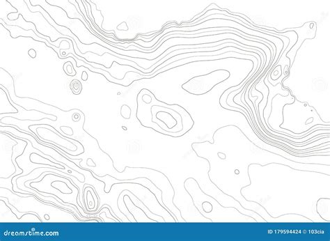 Topographic Map Topography Contour Geography Contouring Lines