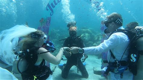 Watch St Lucias First Ever Underwater Wedding Loop News