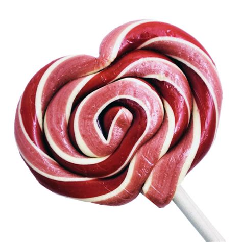Hammonds Organic Swirl Lollipop Cherry Heart