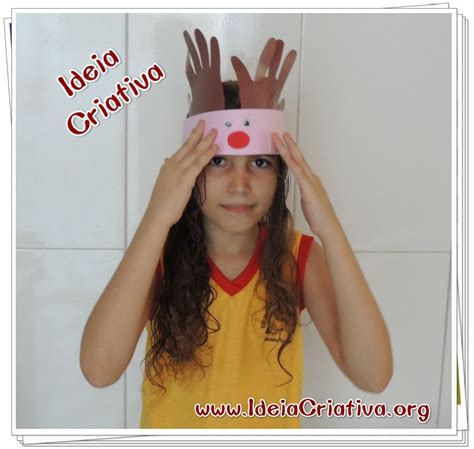 Ideia Criativa Gi Carvalho Educação Infantil Chapéu Rena Com Olhos