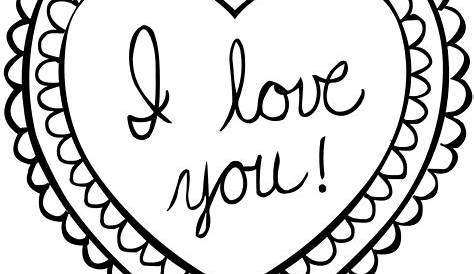Valentine Card Valentines Day Coloring page Printable
