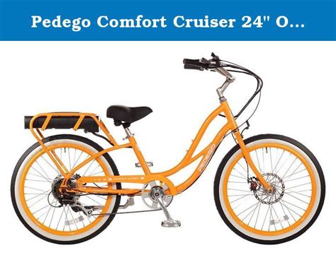 Pedego Comfort Cruiser 24 Orange With White Wall Tires 36v 15ah