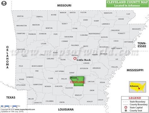 Cleveland County Map Arkansas