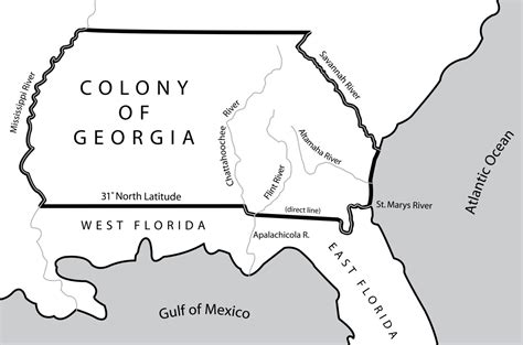 Map Of Georgia Colony - Sasha Costanza
