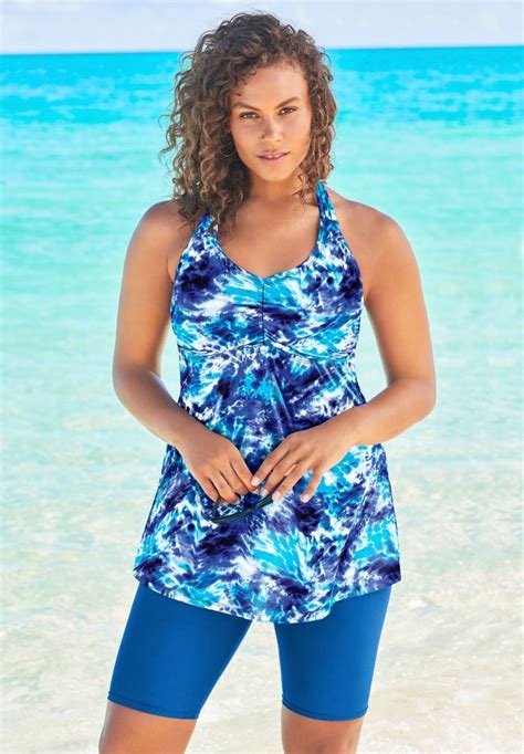 Longer Length Braided Tankini Top Swimsuits For All In 2021 Tankini