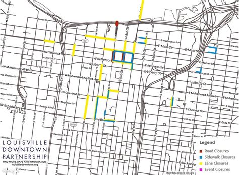 Downtown Louisville Traffic Traffic Map Louisville Downtown Partnership