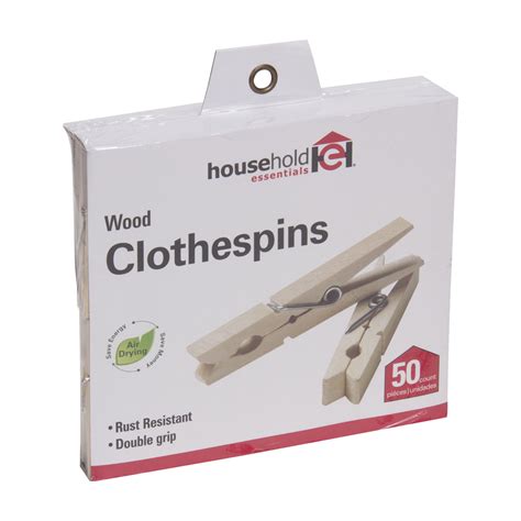 Whitney Clothes Pins Traditional Wood 50100 Pack Urban Clotheslines