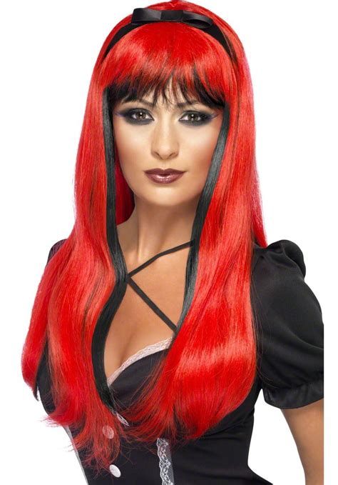 Red Wig Halloween Wigs Fancy Dress Wigs Witch Fancy Dress
