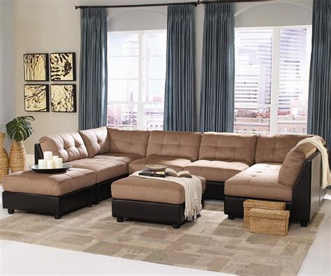 Claude Contemporary Two Tone Sectional Sofa By Coaster Contemporary