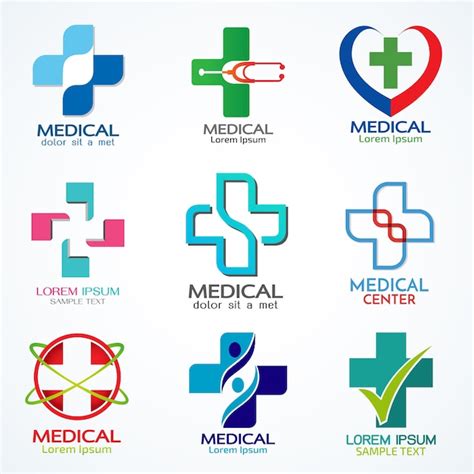 Premium Vector Vector Set Of Medical Logo Template