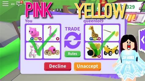 Pets adopt me all legendary cars strollers neons meganeons cheap price huge sale. I Tried The One Color Trade Challenge In Adopt Me Roblox ...