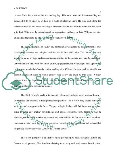 Its main goal is to give readers comprehensive information on the writing a case study analysis becomes much simpler if you have a better understanding of the topics to discuss. Application of APA ethical principles to the case study ...