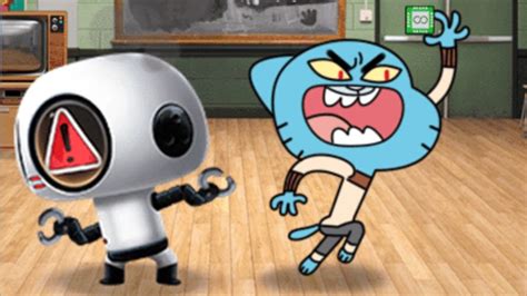 The Amazing World Of Gumball Darwin Rescue Evil Gumball Likes Removing Computer Chips Cn