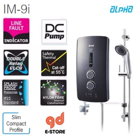 Racold alpha pro is a uniquely designed solar domestic water heater that ensures durability & more. Alpha Water Heater with DC PUMP IM9i Metal Black | Shopee ...