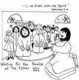 Pentecost Aunties Auntiesbiblelessons sketch template