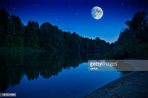 Full Moon Over Water Photos And Premium High Res Pictures Getty Images