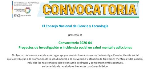 Check spelling or type a new query. UACJ | INVESTIGACIÓN informa: Convocatoria 2020-04 ...