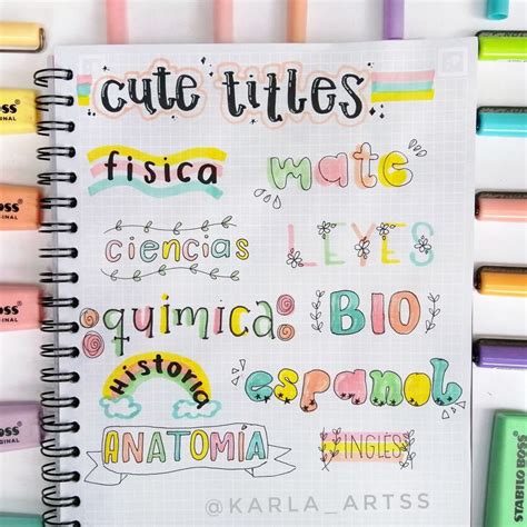 Títulos Bonitos Bullet Journal Lettering Ideas Lettering Tutorial