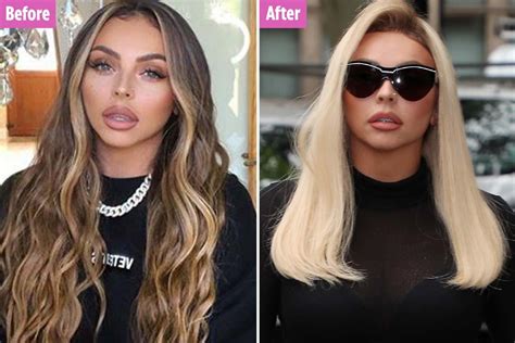Jesy Nelson Shows Off Her Blonde Hair Transformation And Flashes Her
