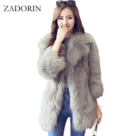 New Korean Style Fashion Autumn Winter Faux Fur Coats With Belt Women