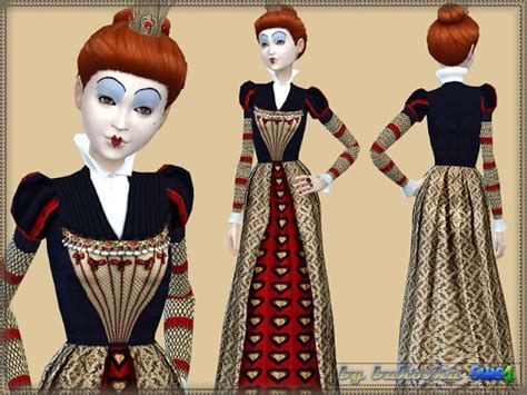 The Best Set Red Queen By Bukovka Sims 4 Dresses Sims 4 Womens