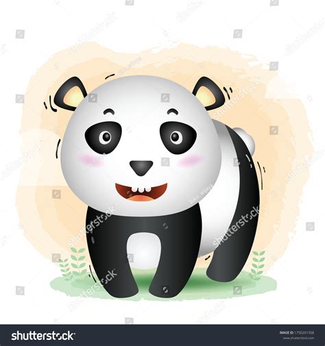 Cute Panda Childrens Style Cute Cartoon Stock Vector Royalty Free