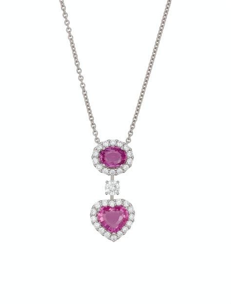Graff Pink Sapphire And Diamond Pendant Necklace Christies